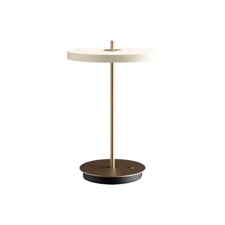 La lampe de table Asteria Move LED de Umage , H 30,6 cm, pearl white