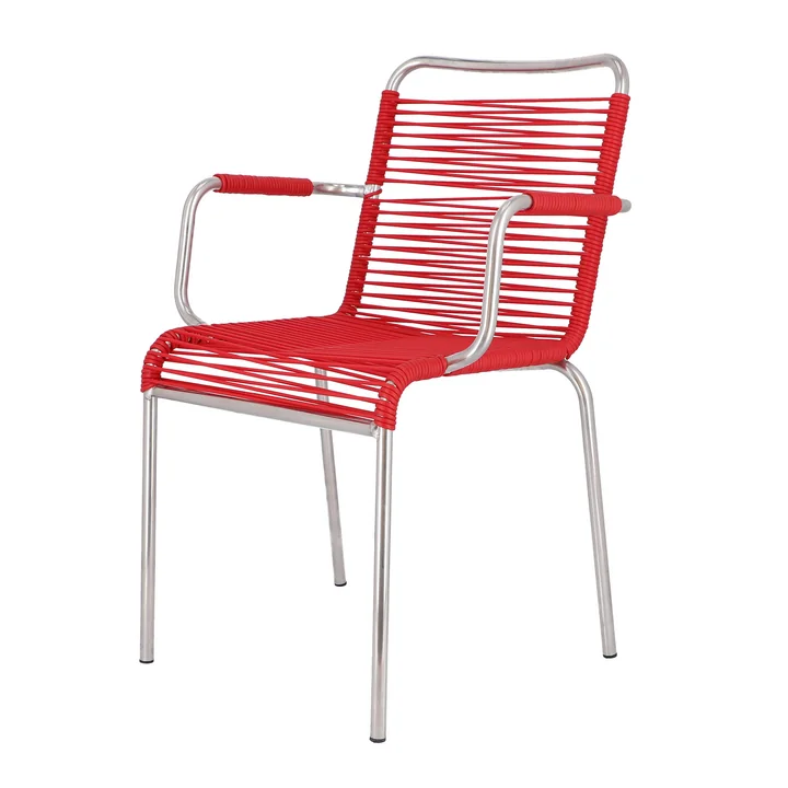 Mya Spaghetti Outdoor Chaise de Fiam en rouge