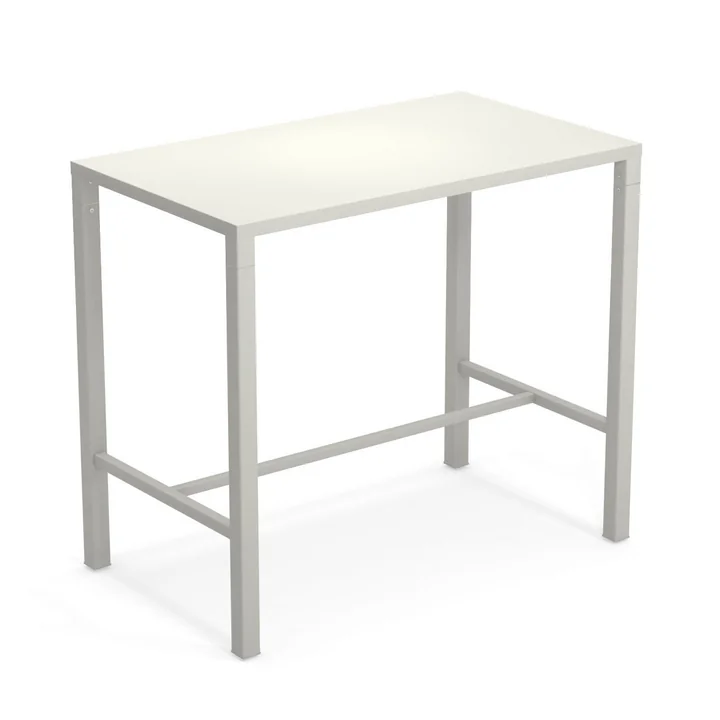 Nova Outdoor Table haute 120 x 70 cm de Emu en blanc