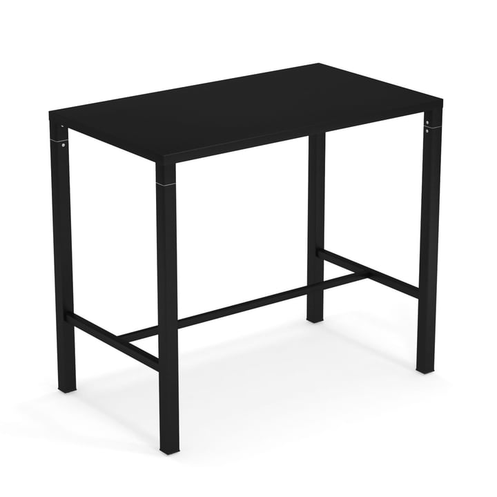 Nova Outdoor Table haute 120 x 70 cm de Emu en noir