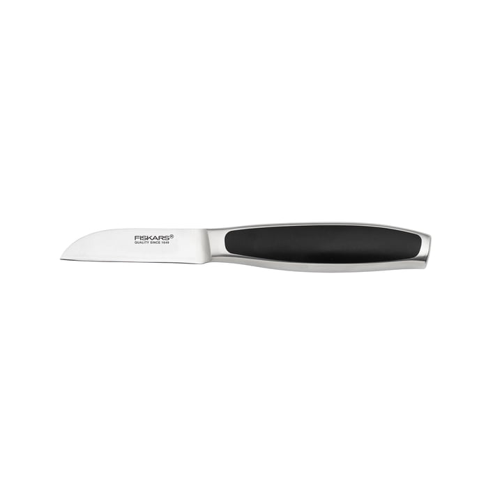Royal Couteau à éplucher 7 cm de Fiskars en acier inoxydable / noir