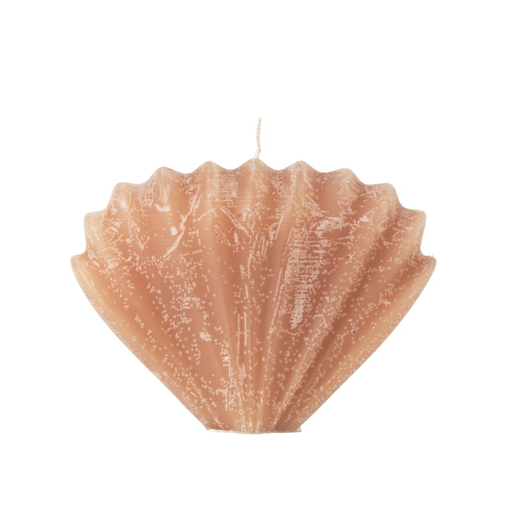 Seashell Bougie de Broste Copenhagen dans la couleur dusty peach