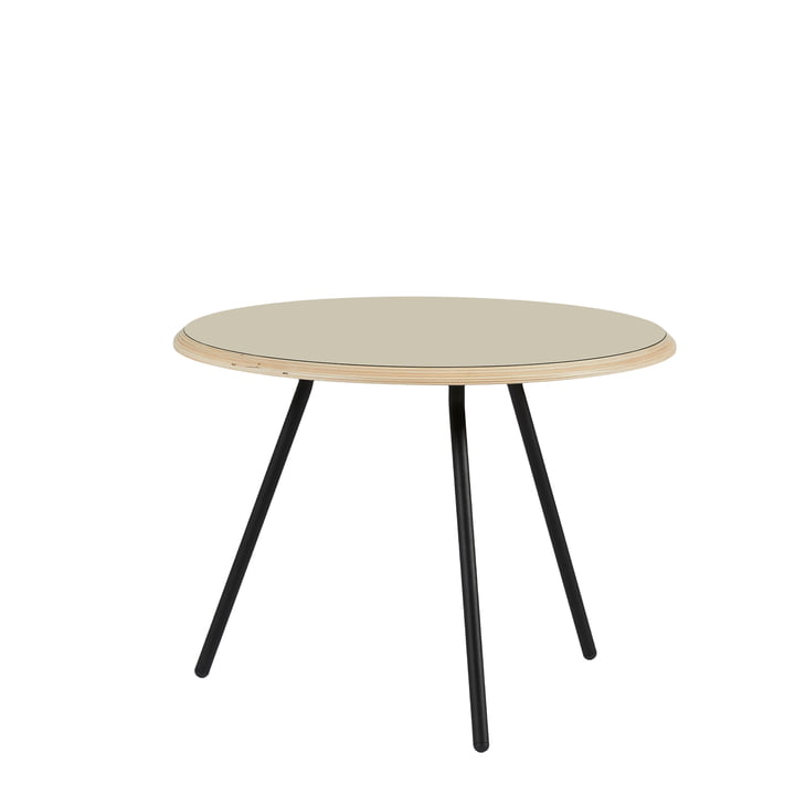Soround Side Table H 44 cm / Ø 60 cm de Woud en stratifié beige (Fenix)