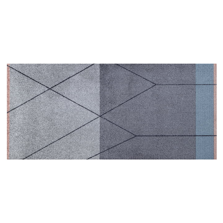 Linea Paillasson 70 x 150 cm, gris foncé de Mette Ditmer