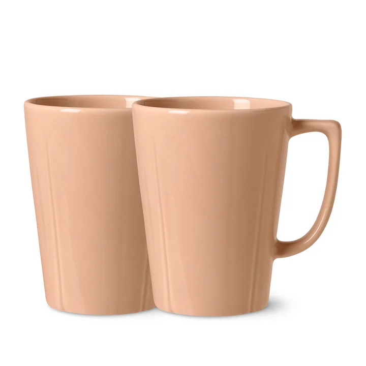 Tasse en porcelaine Grand Cru avec anse de Rosendahl dans la couleur blush