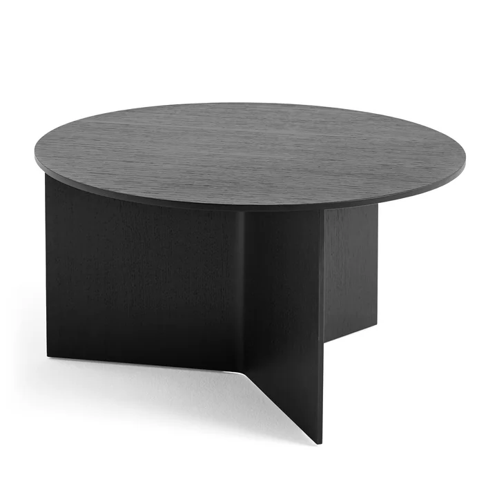HAY - Slit Table Round XL, Ø 65 x H 35,5 cm, chêne noir
