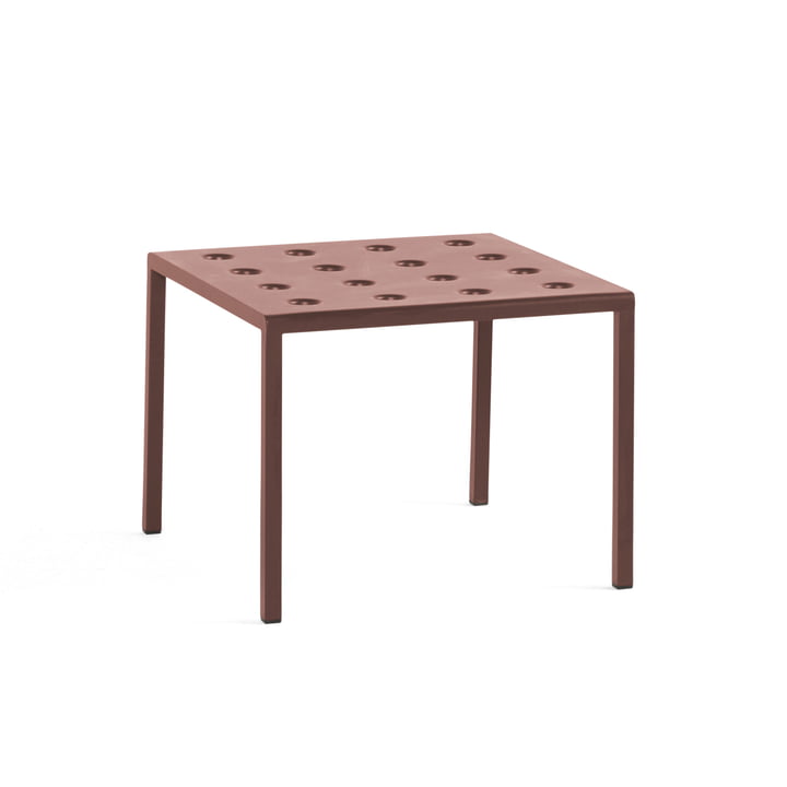 Balcony Table d'appoint, 50 x 51,5 cm, iron red de Hay