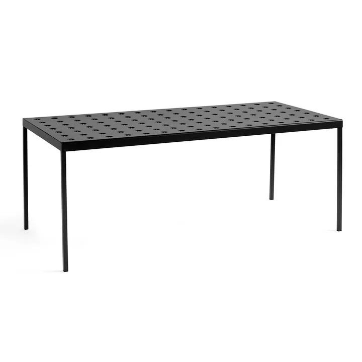Balcony Table de salle à manger, 190 x 87 cm, anthracite de HAY