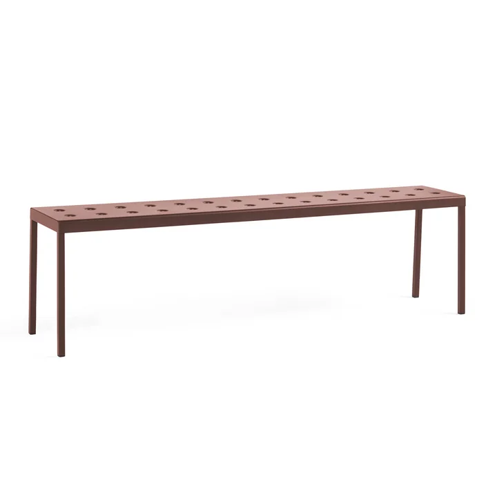 Balcony Banc, L 165,5 cm, iron red de HAY