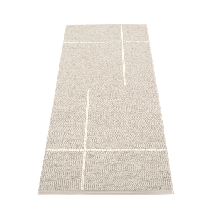 Fred Tapis réversible, 70 x 180 cm, lin / vanille de Pappelina