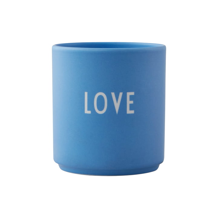 AJ Favourite Tasse en porcelaine, Love dans sky blue de Design Letters