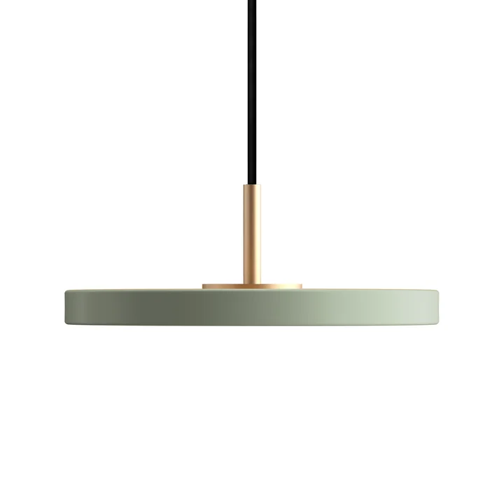 Asteria Micro Suspension LED en laiton / olive de Umage