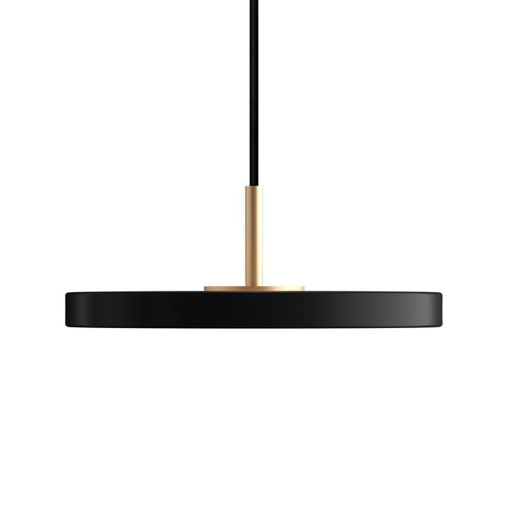Asteria Micro lampe LED suspendue en laiton / noir de Umage