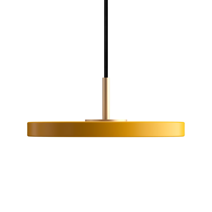 Asteria Micro lampe LED suspendue en laiton / jaune safran de Umage