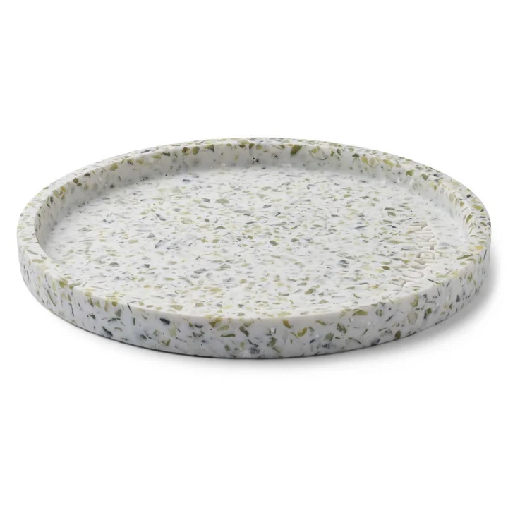 Terrazzo Plateau Ø 20 cm, vert de Humdakin