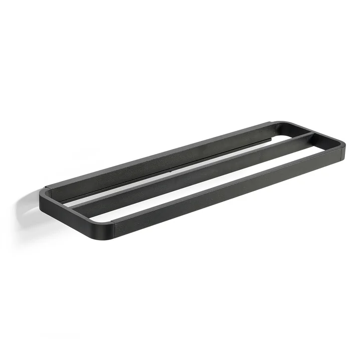 Rim porte-serviettes, 12 x 44 cm, noir (double) de Zone Denmark