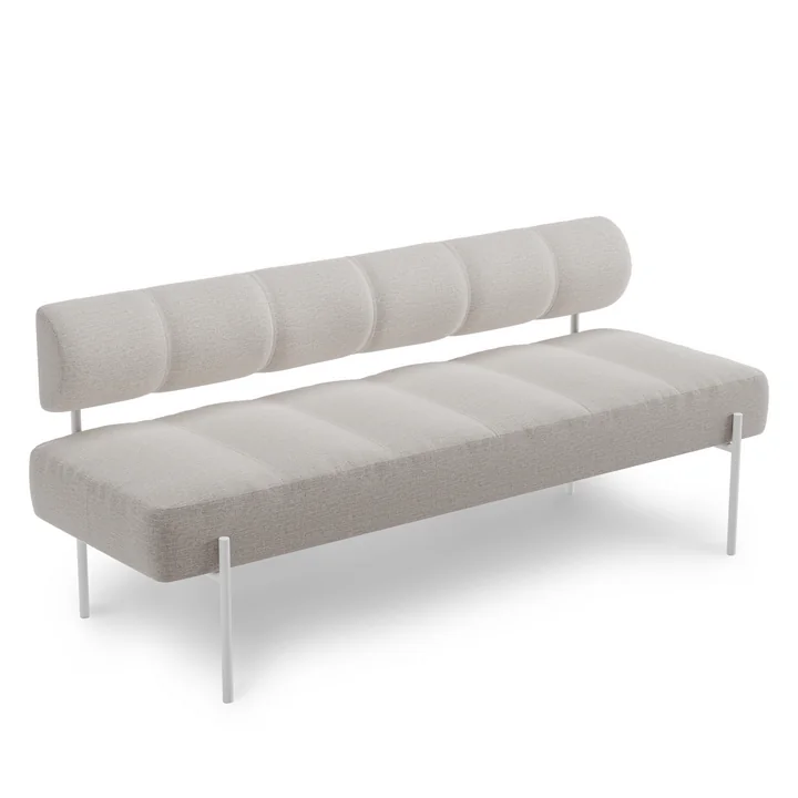 Daybe Dining Sofa de Northern dans les couleurs blanc / gris clair (Kvadrat Brusvik 02)