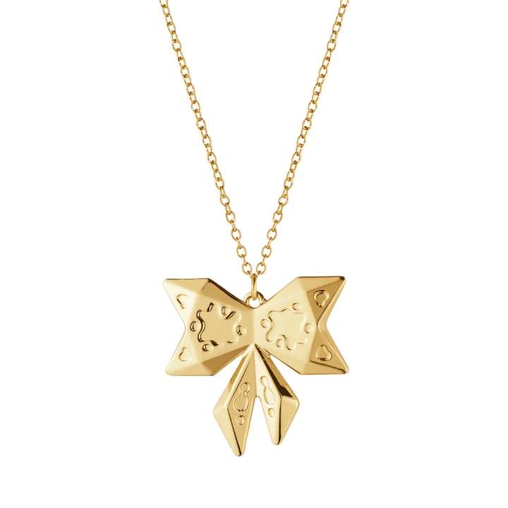 Ornement pendentif 2022 Bow, or de Georg Jensen