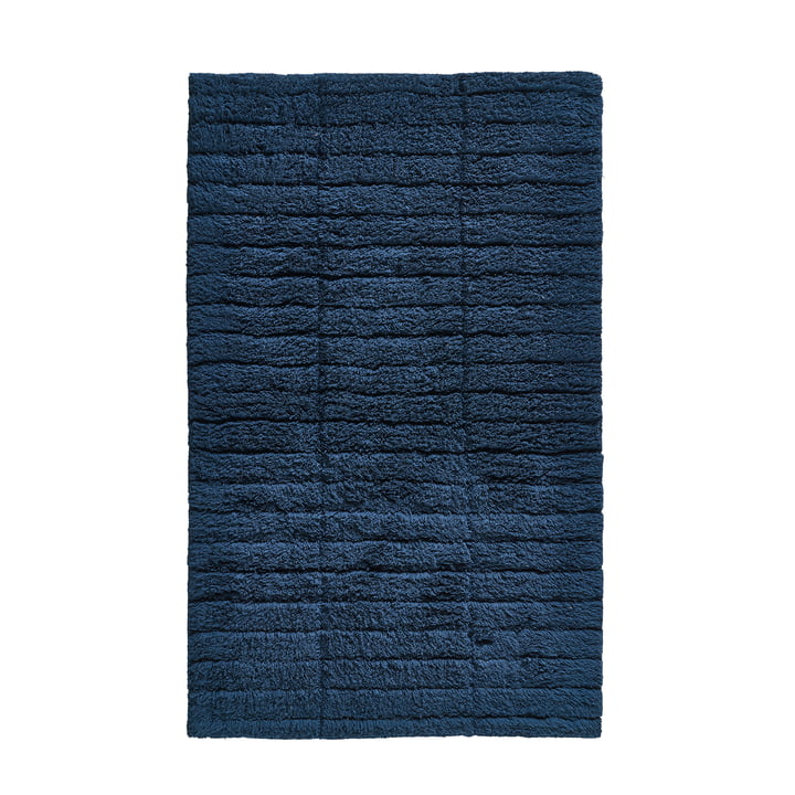 Soft Tiles Tapis de salle de bain, 80 x 50 cm, bleu foncé de Zone Denmark