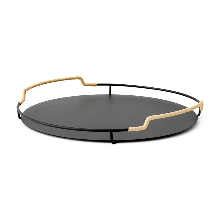 Balcony Plateau de service Ø 36,5 cm, noir de Audo