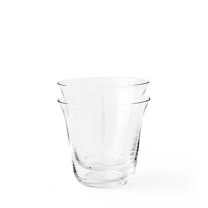 Strandgade Verre à boire H 9 cm, transparent (set de 2) de Audo