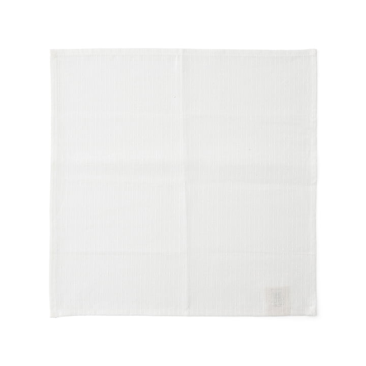 Byasa Serviette de table en tissu 45 x 45 cm, écru de Audo
