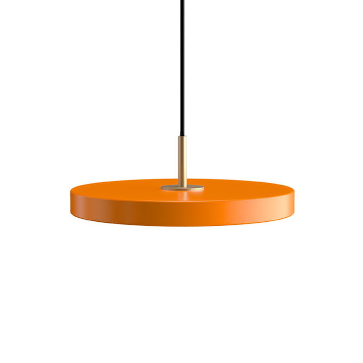 Le Asteria Mini lampe pendante LED de Umage , laiton / nuance orange