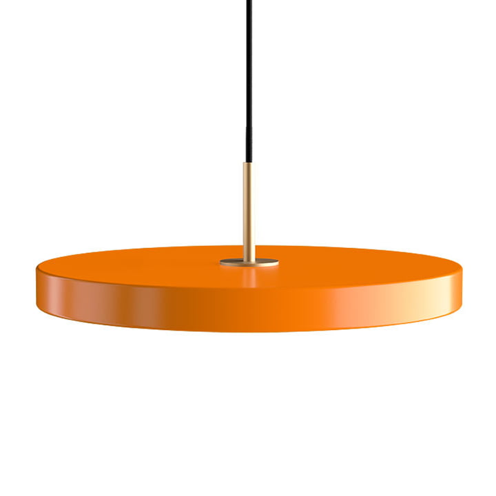 Le site Asteria Suspension LED de Umage , laiton / nuance orange