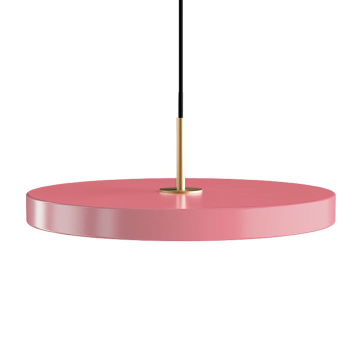 Le site Asteria Suspension LED de Umage , laiton / nuance rose