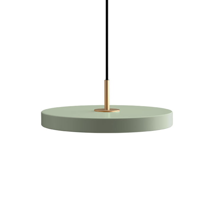 Le Asteria Mini lampe LED suspendue de Umage , laiton / nuance olive