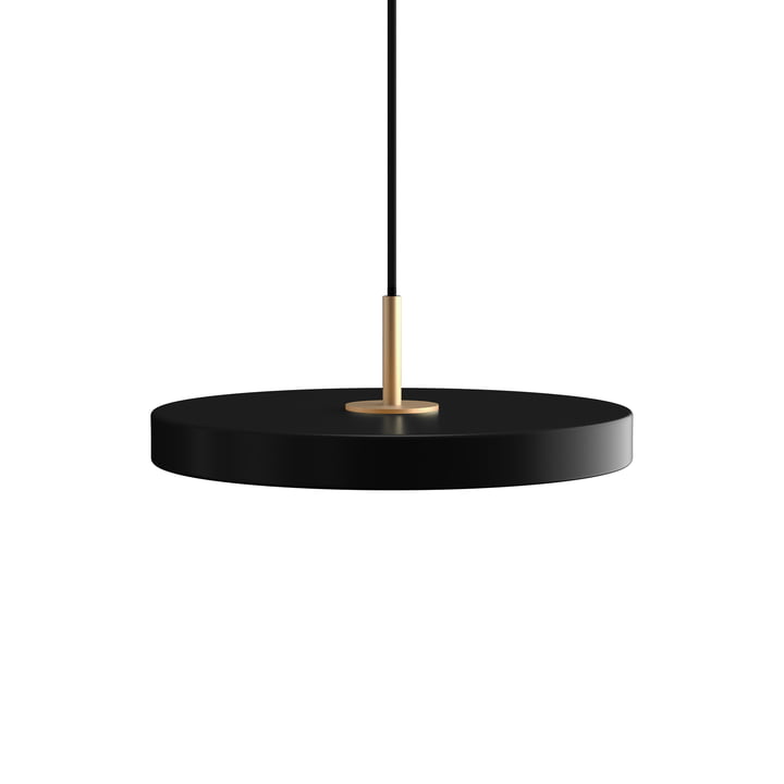 Le Asteria Mini lampe LED suspendue de Umage en laiton / noir