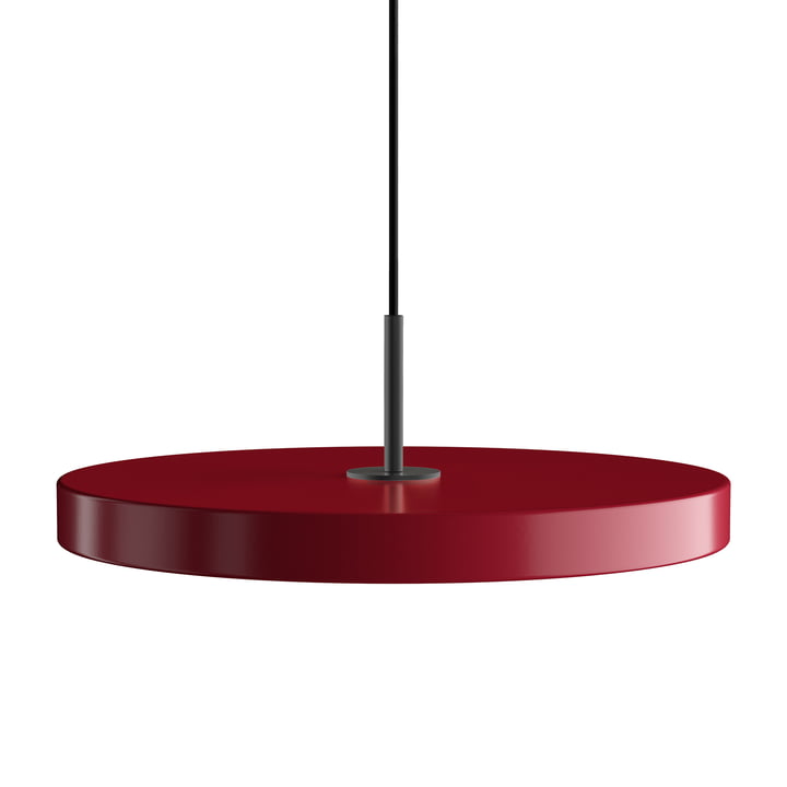 Le Asteria luminaire LED suspendu de Umage en noir / ruby red