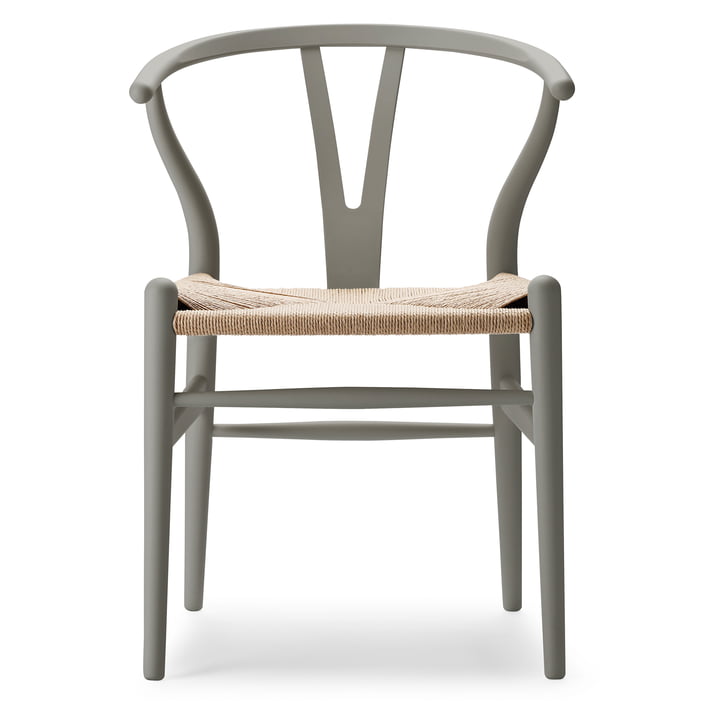 CH24 Wishbone Chair , soft clay / tressage naturel de Carl Hansen