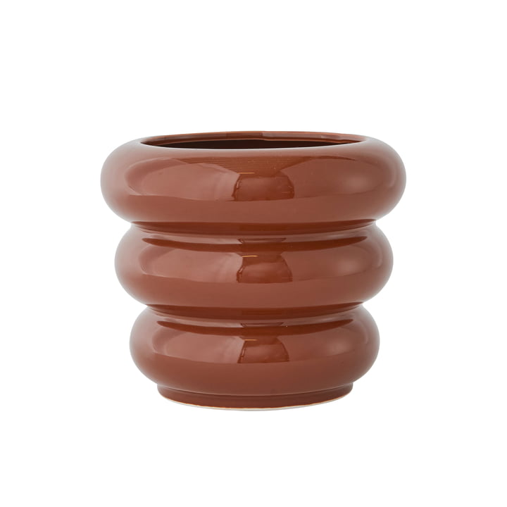 Awa Pot de fleurs Ø 19 cm de OYOY en shiny caramel