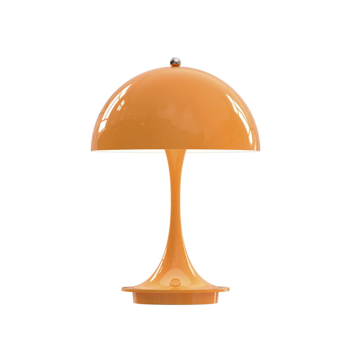 Panthella Portable Lampe de table LED à accu, orange de Louis Poulsen