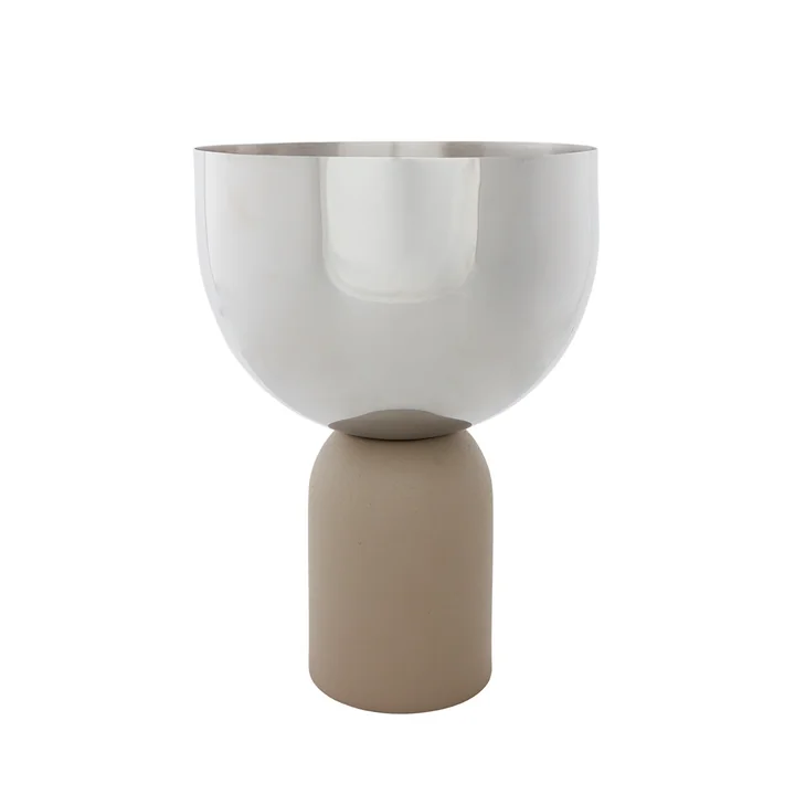 Torus Pot de fleurs de AYTM dans la couleur taupe / argent