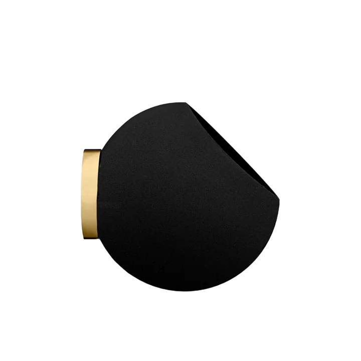 Globe Pot de fleurs mural de AYTM en couleur noir