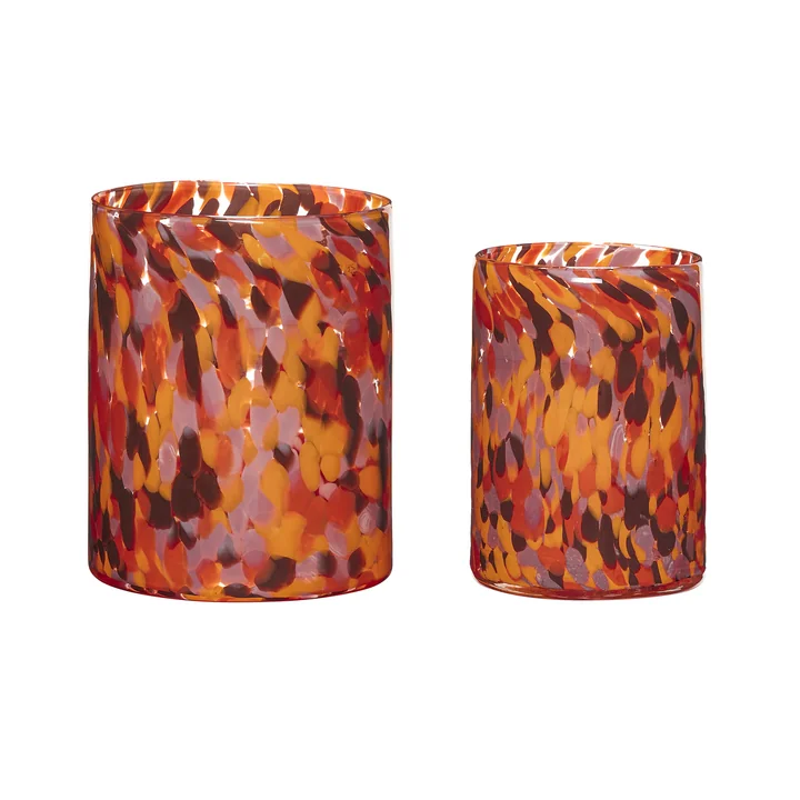 Luce Vase de Hübsch Interior dans la version multicolore