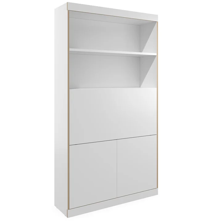 Flai Secrétaire Home-Office, grand, CPL blanc de Müller Small Living