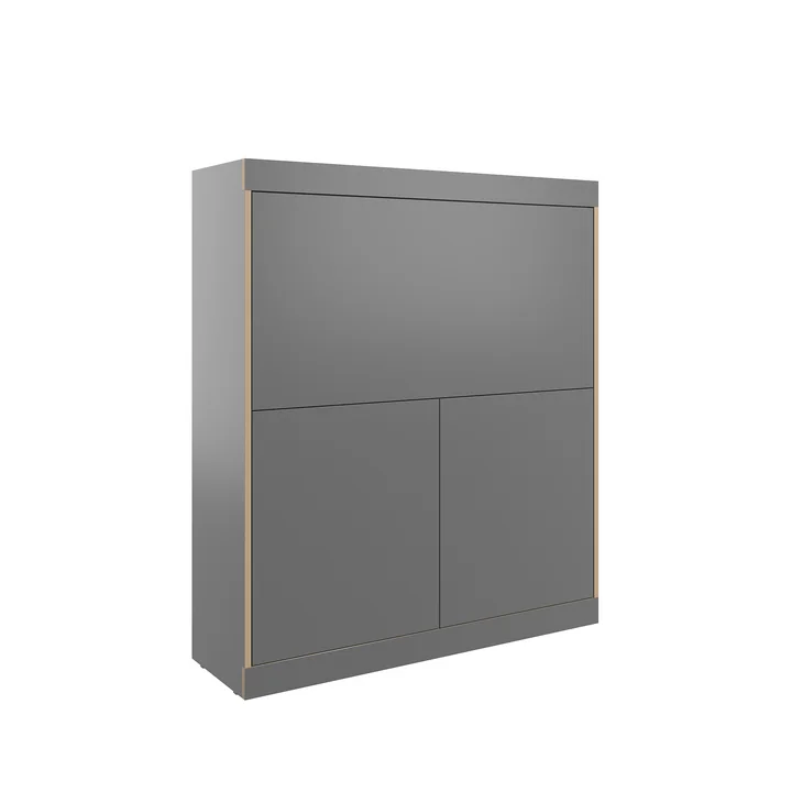 Flai Secrétaire Home-Office, petit, CPL anthracite de Müller Small Living