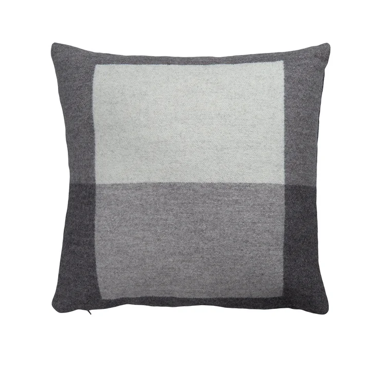 Syndin Coussin, 50 x 50 cm, gris chiné " slate " de Røros Tweed