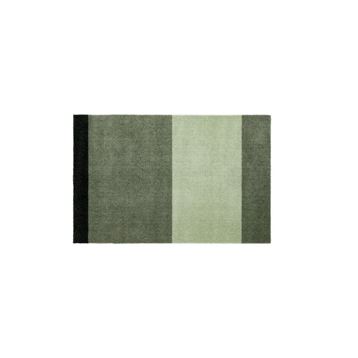 Stripes Horizontal Tapis, 60 x 90 cm, clair / dusty / vert foncé de Tica Copenhagen