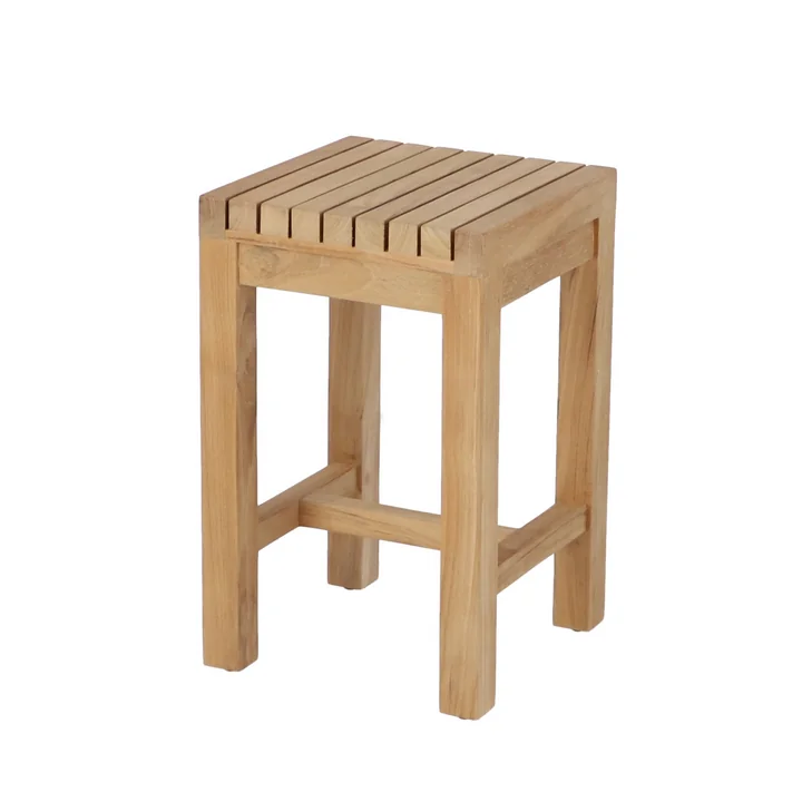 Samoa Tabouret pour fleurs Outdoor, 25 x 25 x H 40 cm, teck de Jan Kurtz