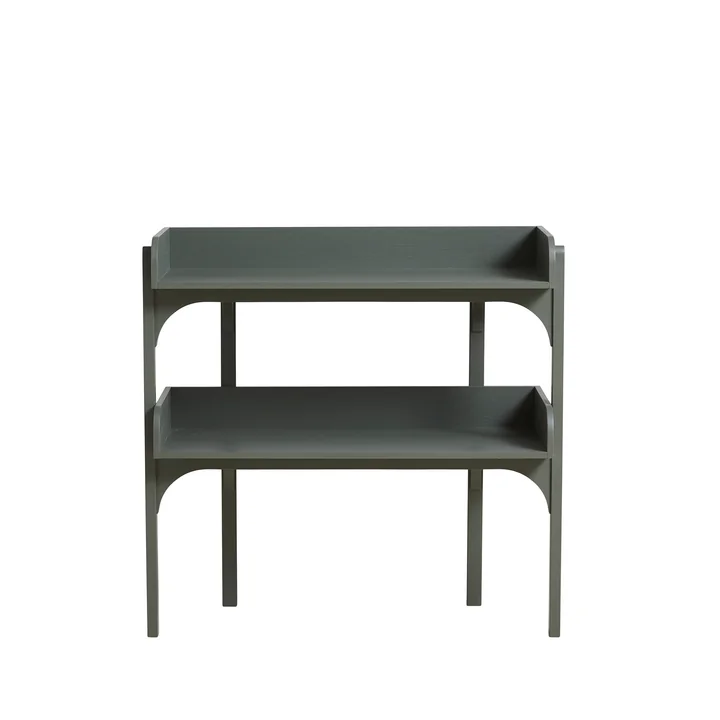 Utility Étagère, H 82,5 cm, chêne / dusty green de Woud