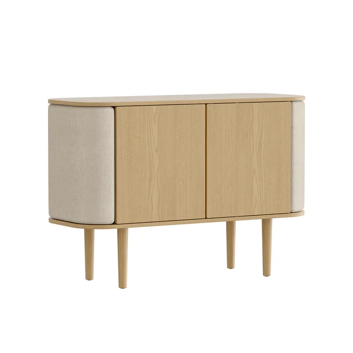 Treasures Sideboard avec 2 portes de Umage dans la finition chêne naturel / white sands