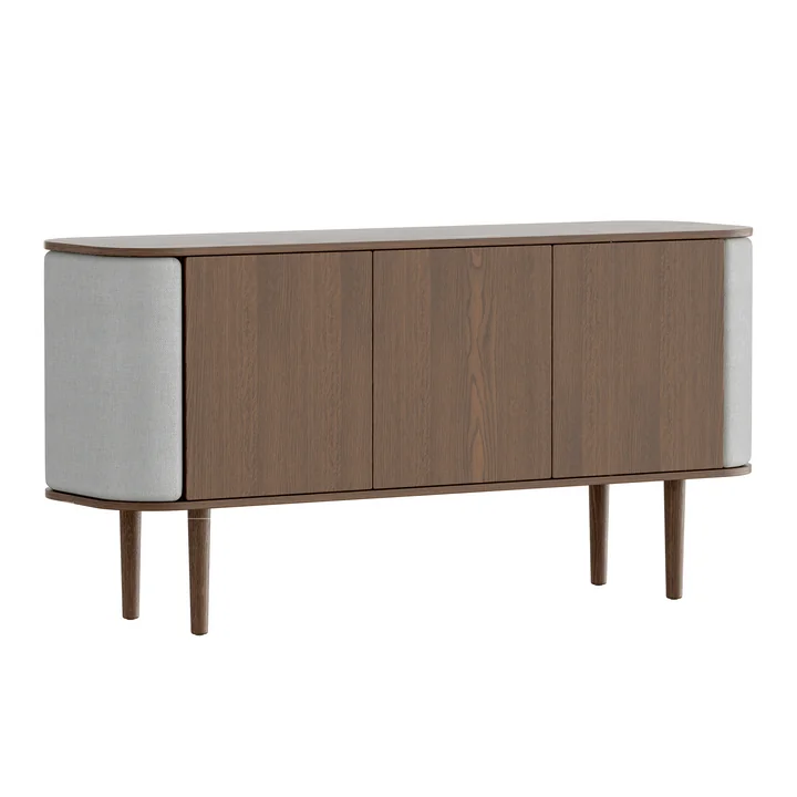 Treasures Sideboard avec 3 portes de Umage dans la finition chêne foncé / sterling
