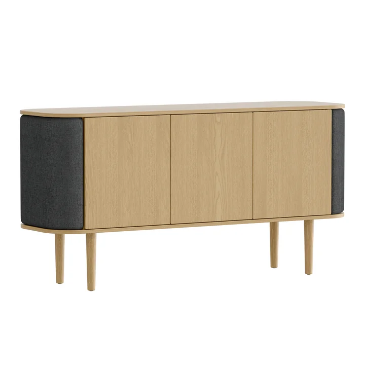 Treasures Sideboard avec 3 portes de Umage dans la finition chêne naturel / shadow