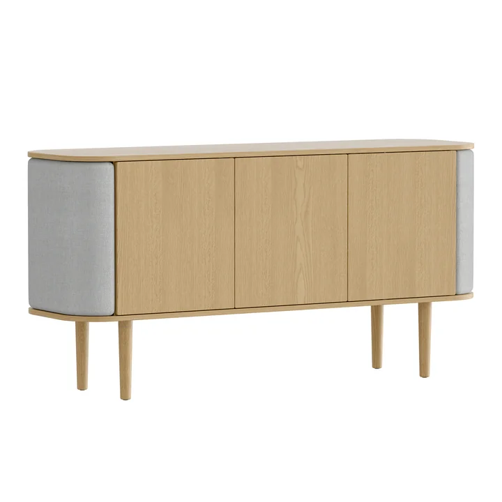 Treasures Sideboard avec 3 portes de Umage dans la finition chêne naturel / sterling