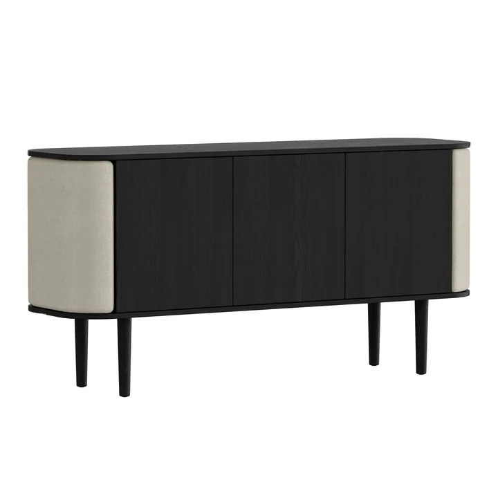 Treasures Sideboard avec 3 portes de Umage dans la finition chêne noir / white sands