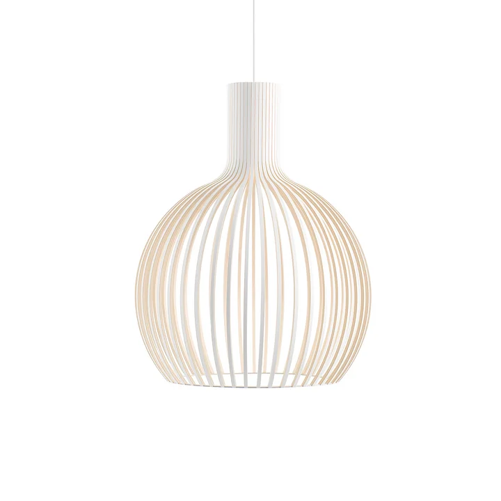 Octo Small 4241 Suspension Ø 45 x H 55 cm de Secto en blanc